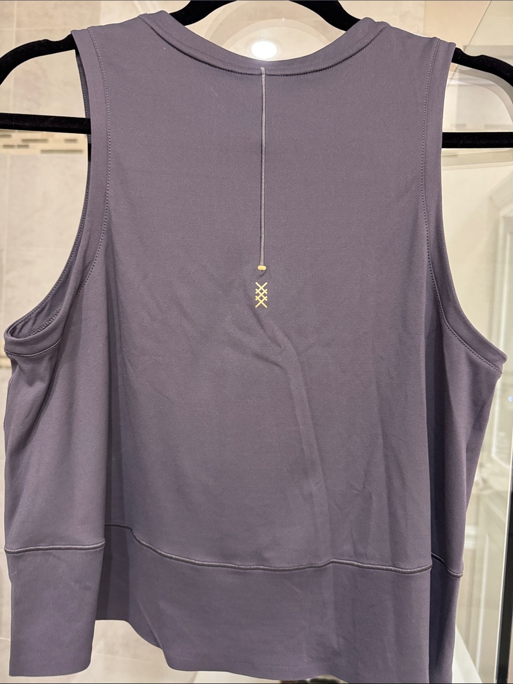 Rhône dark Grey Sleeveless Women's Tank Top - Picture 3 of 3